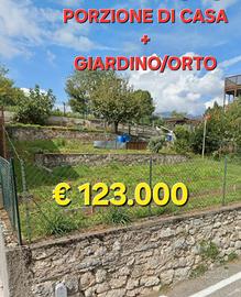 PORZIONE DI CASA CON 215 Mq DI GIARDINO