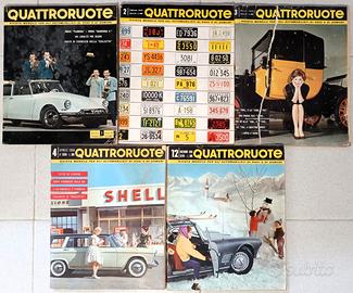 Quattroruote 1959 – Lotto di 5 numeri originali