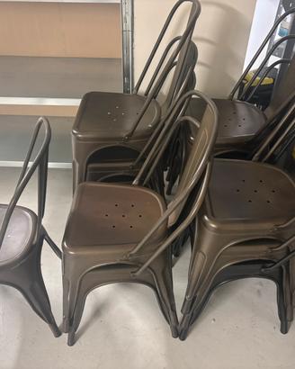Sedie in ferro stile industriale – 8 disponibili