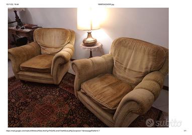Coppia poltrone vintage 1970 modernariato Brianza
