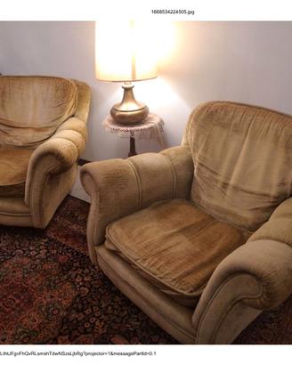 Coppia poltrone vintage 1970 modernariato Brianza