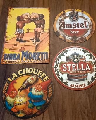 Insegne pubblicitarie della Birra in metallo 
