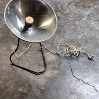Stufetta vintage trasformabile a lampada 