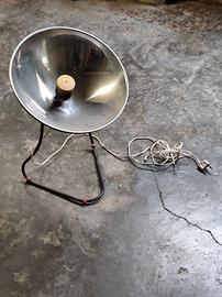 Stufetta vintage trasformabile a lampada 