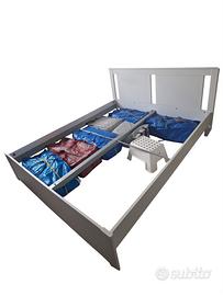 Struttura letto con base a doghe 160x200