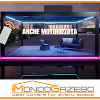 Pergola bioclimatica motorizzata e non +misure led