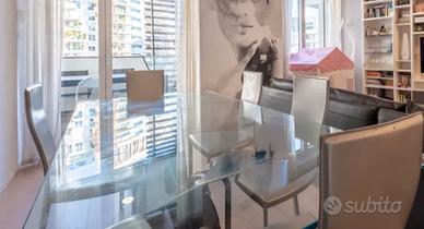 Tavolo cristallo e 6 sedie Cattelan in regal