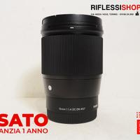 USATO SIGMA 16MM F/1.4 DC DN PER SONY E-MOUNT