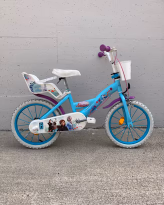 Bicicletta da bambina 16” Frozen con rotelle