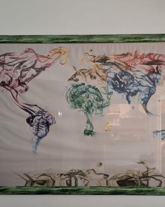 Stampa mondo in cornice