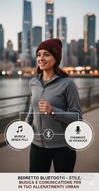 Case&Me cappello wireless con cuffie integrate 