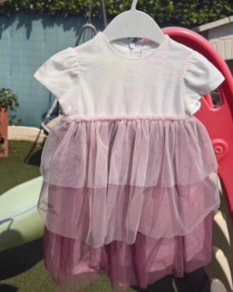 Vestito battesimo Il gufo 9/12 mesi bimba
