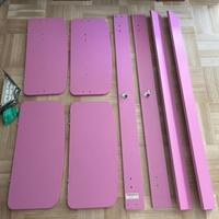 Letti singoli bambina colore ciclamino