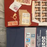 1450 francobolli+ catalogo sassone 2025+ raccoglit