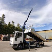 Eurocargo 75-14 con gru' e ribaltabile