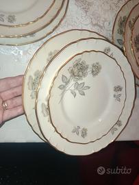 GINORI VINTAGE FILO ORO X12 + 4 VARI (RM) INTEGRO 