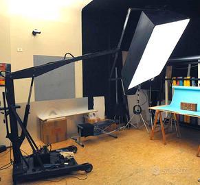 Bank da studio con parabola e generatore 2000 watt