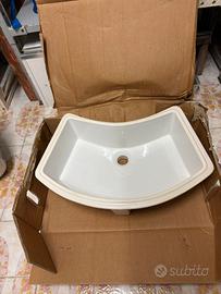 Lavabo sottopiano ceramica bianca Smile 58 Arteba