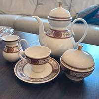 Servizio da the da 12 porcellana fine decorato oro