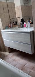 Lavandino bagno con specchio