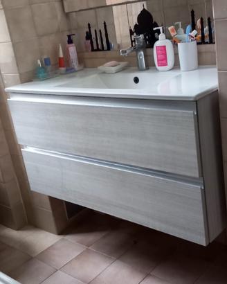 Lavandino bagno con specchio