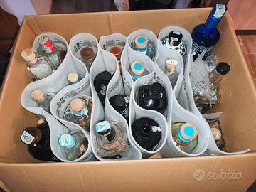 Bottiglie vuote per fare lampade