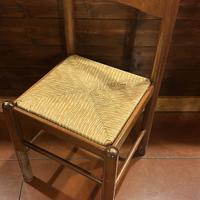 Sedie in Legno con seduta in paglia 