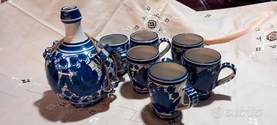 set di bicchieri in ceramica
