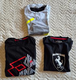 Set 3 T-shirt Alessandrini Ferrari Lotto 