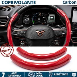 COPRIVOLANTE per CUPRA Effetto FIBRA CARBONIO Ross