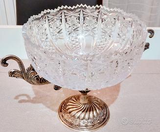 Alzatina vintage in cristallo Boemia anni 60/70