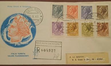 busta 1° giorno di emissione con 8 francobolli