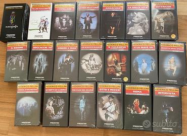 COLLEZIONE 20 VIDEOCASSETTE VHS FILM  FELLINI