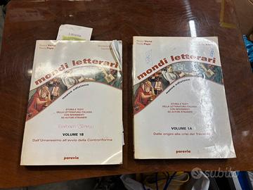 Volumi 1A e 1B dell’antologia “Mondi Letterari”