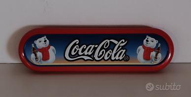Astuccio Coca-Cola rosso vintage 17x5 cm