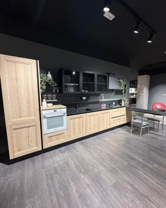 CUCINA MODERNA EFFETTO LEGNO + ELETTRODOMESTICI