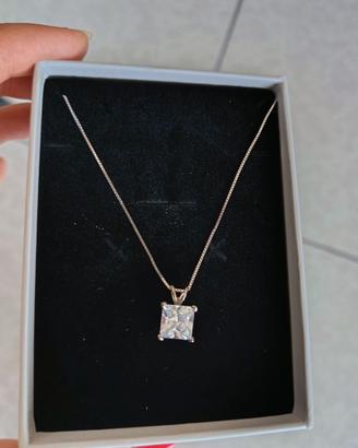 Collana argento punto luce