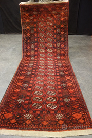 Tappeto Afghan Deco annodato a mano 280 x 105 cm