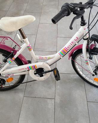 bicicletta 20 pollici bambina 6/10 anni 