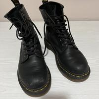 Dr Martens donna in pelle nera n . 37