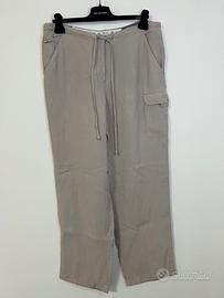 Armani jeans pantaloni lino M beige