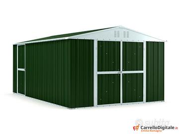 Box doppia porta in lamiera 327x459 verde scuro