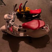 Vespa bianca elettrica bambino