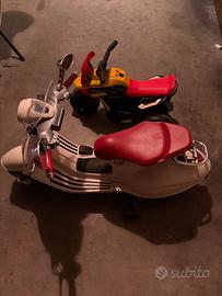 Vespa bianca elettrica bambino