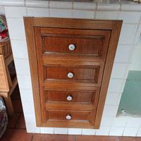 mensole mobili incasso - cucina casale antico