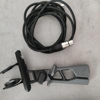 Supporto microfono, cavo e antivento 