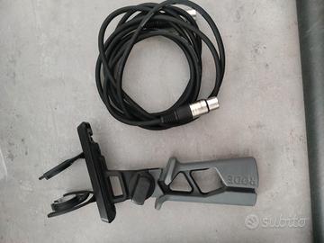 Supporto microfono, cavo e antivento 