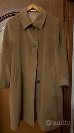 Cappotto lungo in lana – taglia 44, lavorato a man