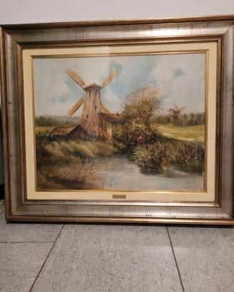 Quadro olio su tavola 50 x 40 - M. Fiore