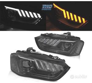 FARI PER AUDI A4 B8 12-15 XENON LED DINAMICI NERI